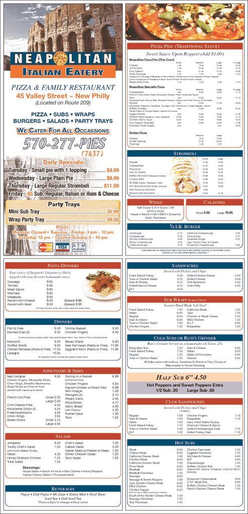 thumbnail of RH Neapolitan Italian Eatery Menu